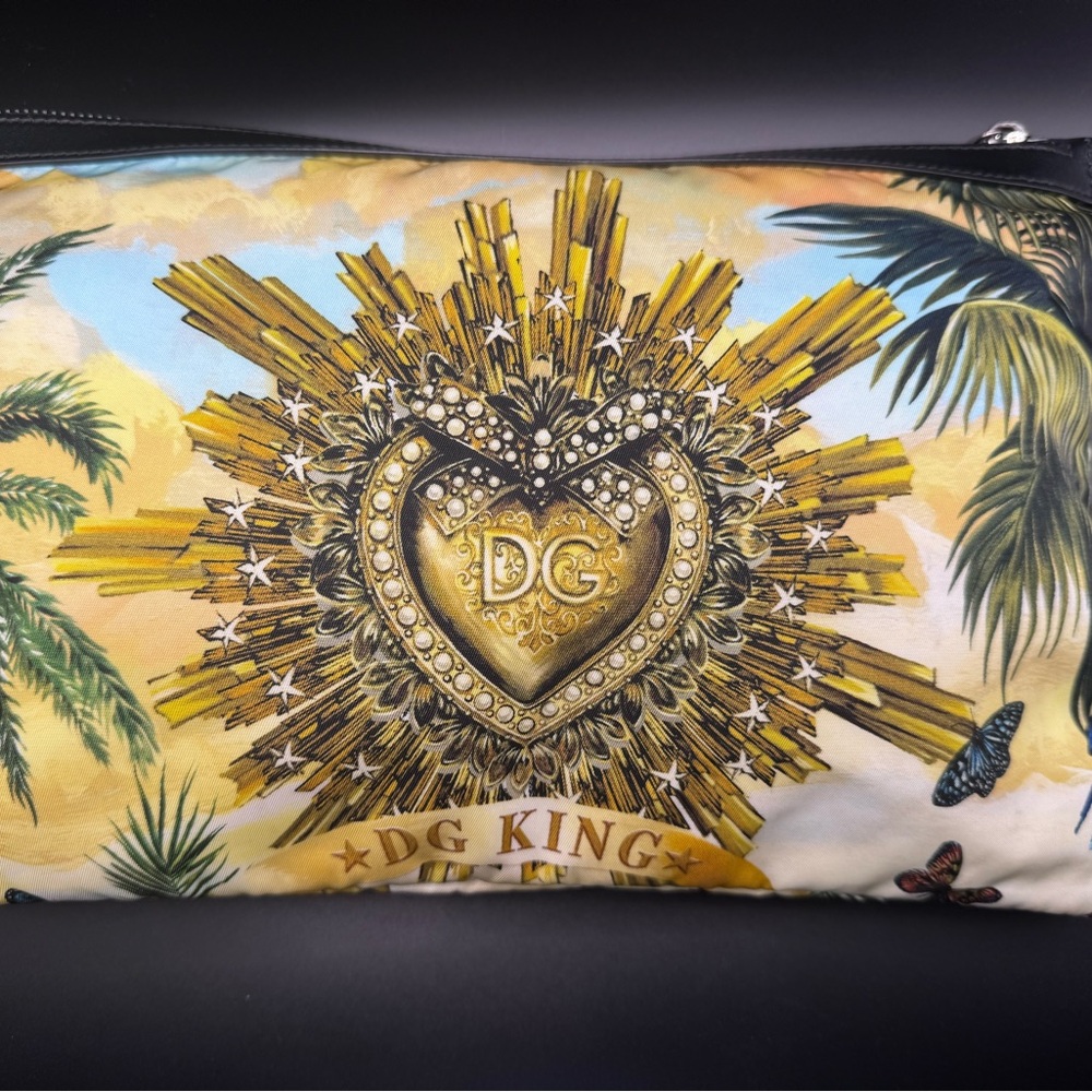 Dolce & Gabbana DG King Sacred Heart Clutch w/ Authenticity Card